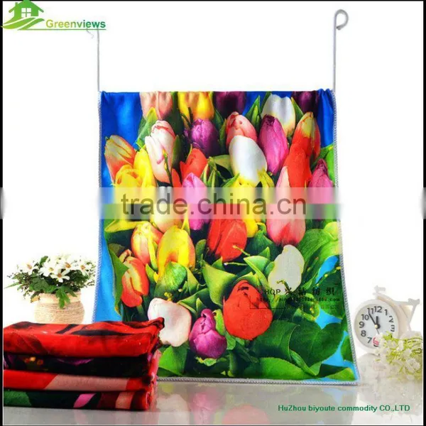 Custom Printed Linen Tea Towel Kitchen Use 100% Microfiber Tea Towel/microfiber Dish Towel/dish Cloth photo-4