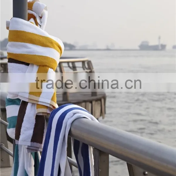 China Manufactural Hot Sell 100% Cotton Custom Stripe Beach Towel photo-5