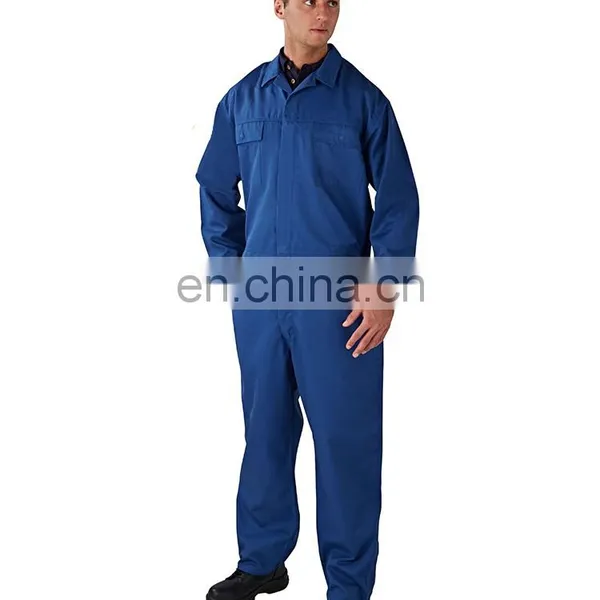Unisex 100% Cotton Engineering Blue Wear Rough Uniform Workwear With Reflector photo-2