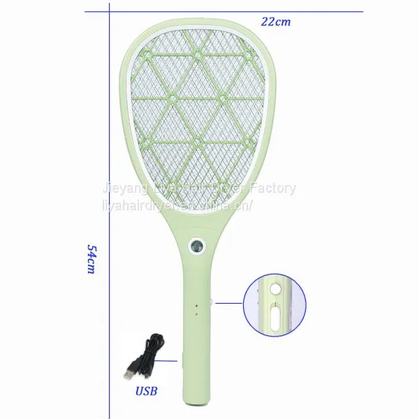 Electric Mosquito Hitting Racket Bug Zapper Easy Handle