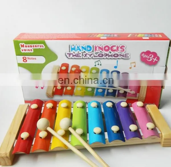 Wooden Musical Toys -8 Note Metal Keys Glockenspiel and Harmonica Instruments Set With Song Sheet for Toddler photo-6
