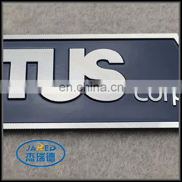High Qualily Souvenirs Gifts and Crafts Custom Company Name Metal Embossed and Painting Aluminum Label photo-5