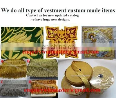 Vestment-religious-crosses-fringes-braids-&-embroideries