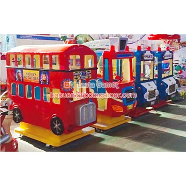 Zhongshan Amusement Rocking Machine Car Game Swing Machine London Bus Kiddie Rides photo-4