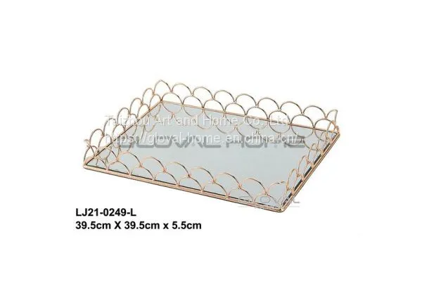 metal rectangular tray