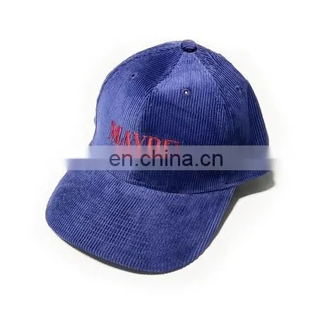 Diznew Custom 2D Эмбroidery Логотип Пластиковая Спиц-капюшонка 5-лопастная Модная Шляпа Толстый Кордюроу Фэшн-капка для папы