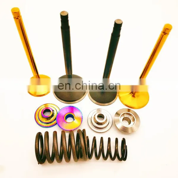 Forged Process Quality INTAKE EXHAUST VALVE SET 32V FOR Toyota LEXUS LX470 UZJ100R 2UZ-FE 1UZ 3UZ 4.7L V8 Gold Ti Retainers photo-2