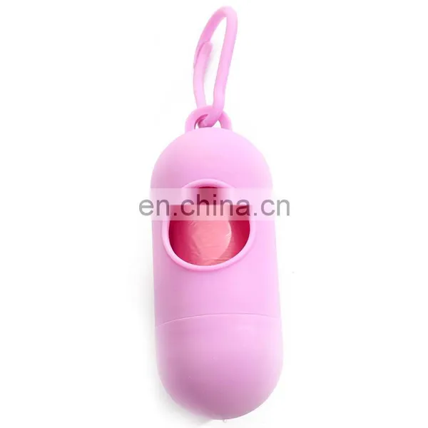 Pill Shape Dispenser Portable Pet Dog Waste Bag With Dispenser Dog Poop Bag photo-6