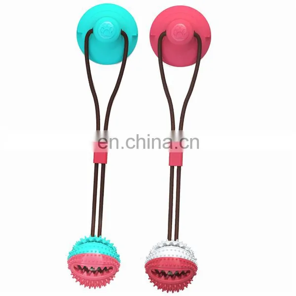 Multifunction Pet Molar Bite Toy Food Dispensing Suction Cup Dog Toy photo-2