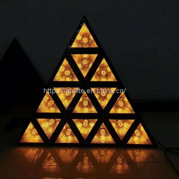 Triangle Matrix Lamp DMX512 LED Stage Effect Lights Night Club DJ Party Event Disco Equipment photo-3