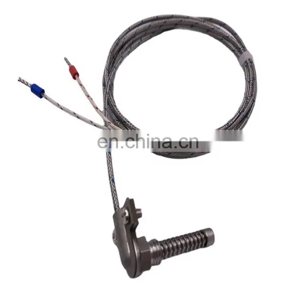 K Type Pressure Spring Fixed Thermocouple /temperature Sensor With Probe 5*20mm photo-2