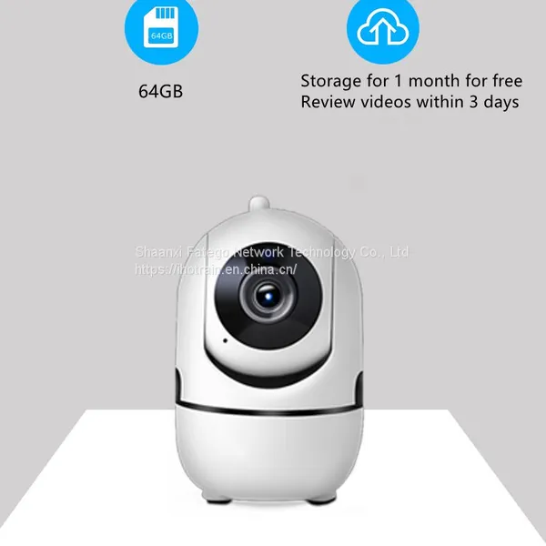 Hotrain FD10 Mini Cloud Storage Wifi 2.4G TF Card Two-way Audio Communication Motion Detect Auto Tracking Monitor Video Camera photo-3