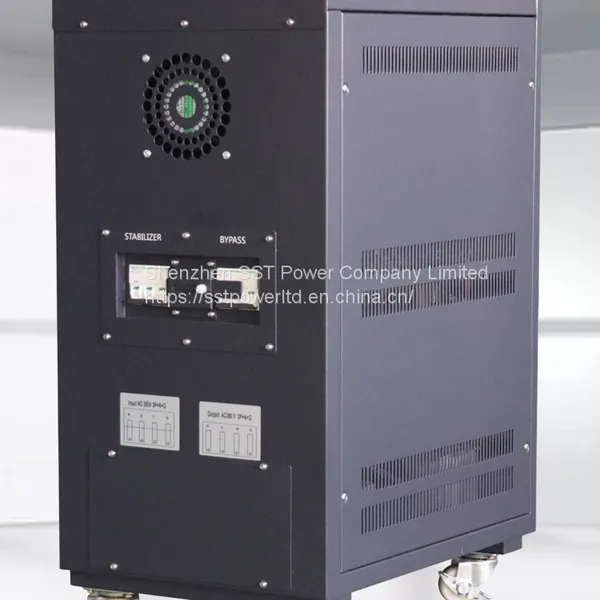Industrial 380VAC Power 15KVA 30KVA 60KVA Servo 3 Phase Automatic Voltage Stabilizers photo-2