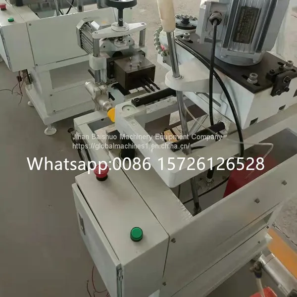 Double Head Aluminum Profile Drill Hole Lock Drilling Milling Machine photo-3