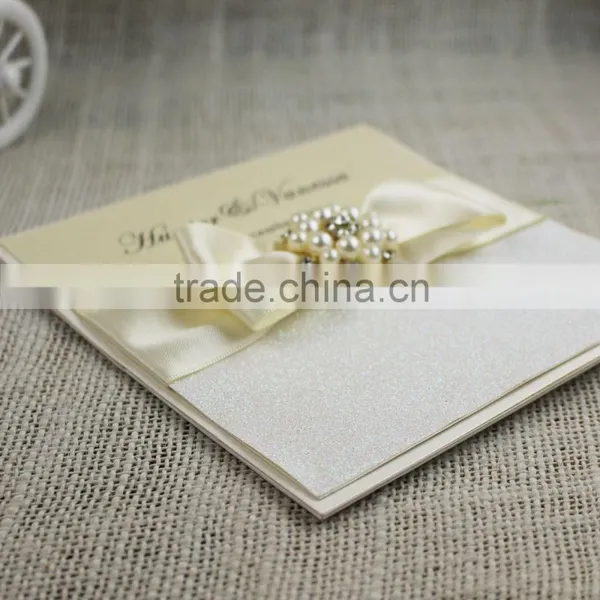 Professional Manufacturer Brooch Glitter Silver Wedding Invitation Box photo-4