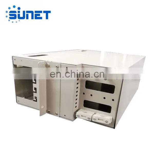 FTTH 1U 2U 4U 19'' 24 48 Ports Metal Fiber Optic Terminal Box Enclosure ODF photo-5