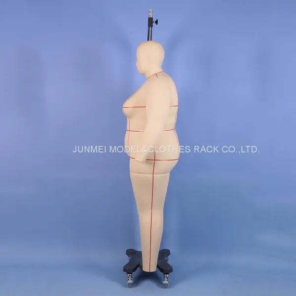 Professional Female Mannequin Plus Size Fat Women Full Body Dress Form w/ Collapsible Shoulders and Removable Arms photo-3