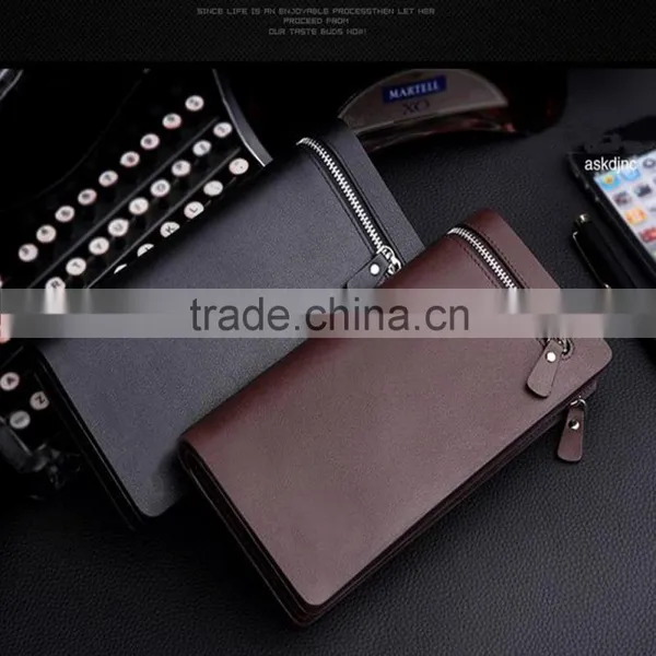 New Stylish Zipper Mobile Phone Bag Men's Wallet photo-6