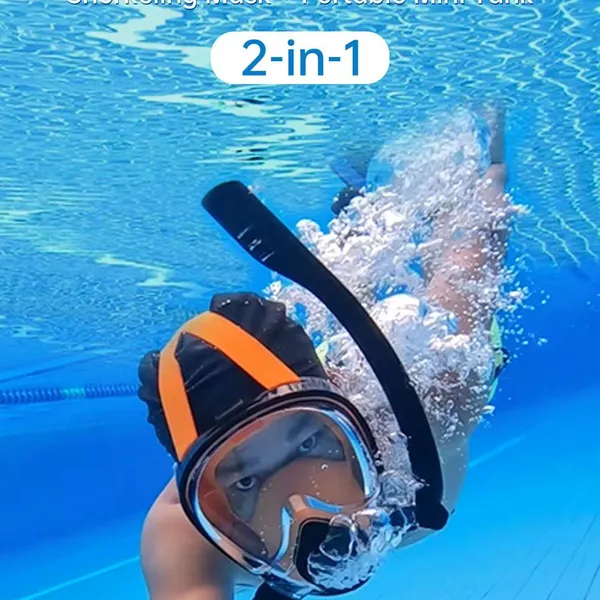 Lung Tank 0.5L Mini Scuba Tank Scuba Snorkel Mask High-Pressure Pump Diving Equipment Breathable Lung Tank Dive Air Oxygen photo-3