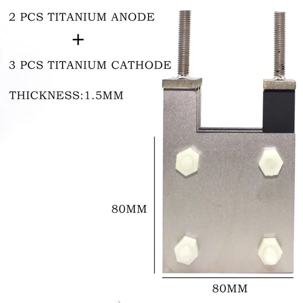 Ru-Ir Titanium MMO Electrodes Plates Set for Water Treatment and Laboratory Test photo-3