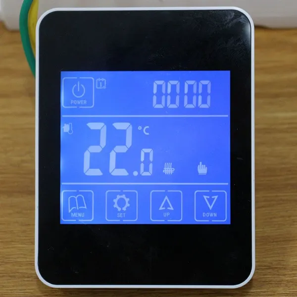 220V Modern Design Hotel Floor Heating Thermostat Easy Install Adjustable Thermostat for Hotel Floor Heating System photo-5