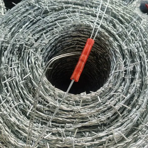 Stachelndraht für den oberen Teil von Streckmetallzaun zur Anti-Kletter-Sicherheit, verzinkter Stahlstachelndrahtrolle