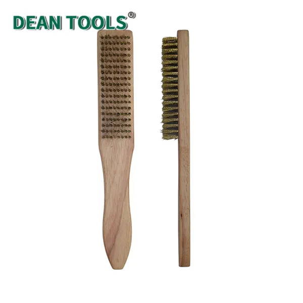 Hand Tools Brush Wire Stainless Steel 304 , Non Magnetic Tools With Wooden Handle