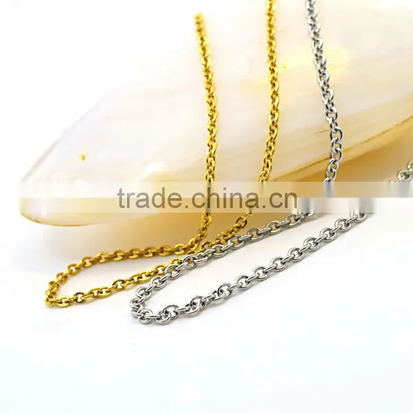 Chains Necklaces Type 316 Stainless Sateel Main Material O Chain Necklace photo-5