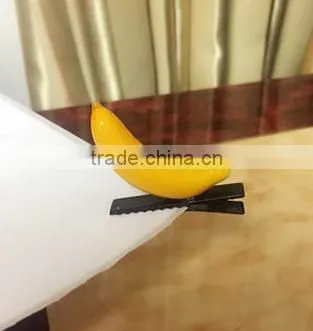China Most Fashion Funny Plastic Fruit Alligator Bean Sprout Hair Clip photo-6