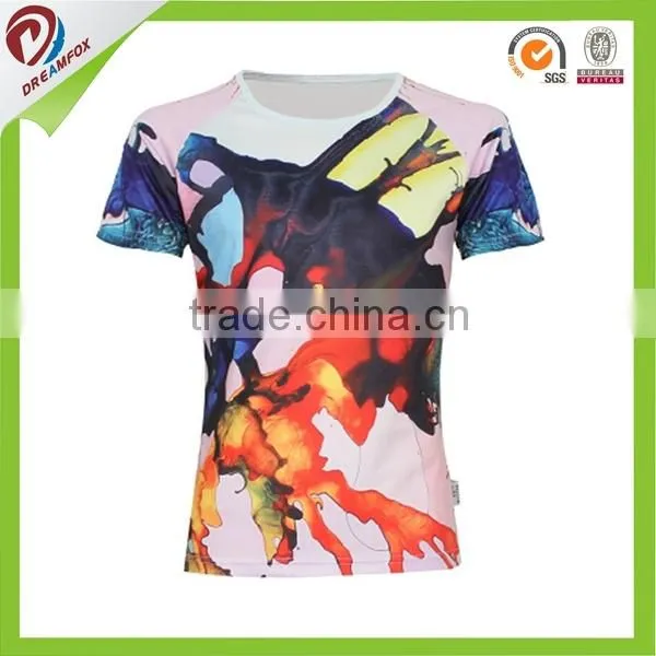 Cheap New Model Design Polyester T- Shirts White photo-2