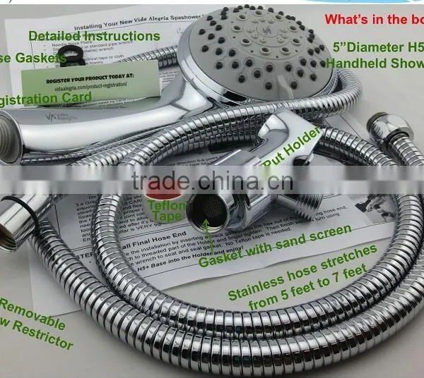 5Spray H5+ 2.5GPM Handheld Shower Head