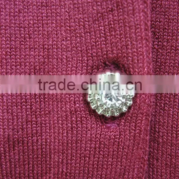 Beaded Long Sleeve Knitted Lady Sweater Cardigan photo-5