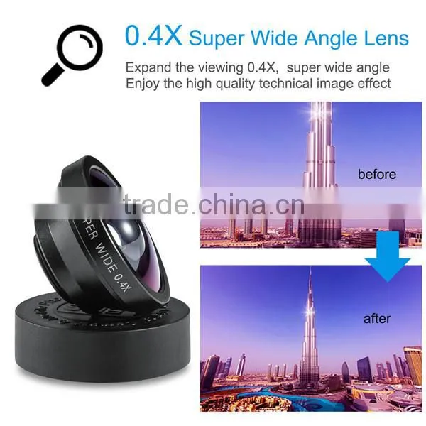Smart Phone Lens Clip 3-in-1 0.67x Wide Angle & 10x Macro Lens & 180 Degree Fisheye Lens photo-2