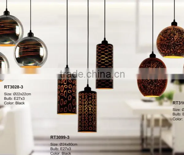 2016 New Modern 3d Glass Pendant Light RT3023 photo-6