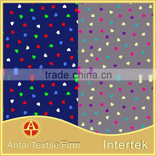 Printed Nylon Tricot Micro Fiber Fabric With Sweetie Honey Heart Design for Girl's Bra photo-3