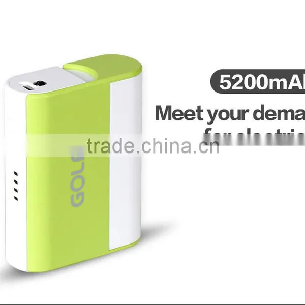 GOLF GF-202 5200MAH Power Bank With Mobile Phone Stents+the Mirror Intelligent Sleep Power Bank for Universal Device photo-4