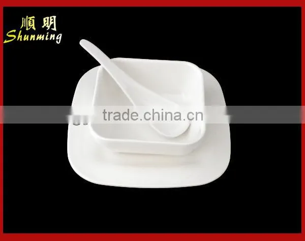 White Plastic Tableware