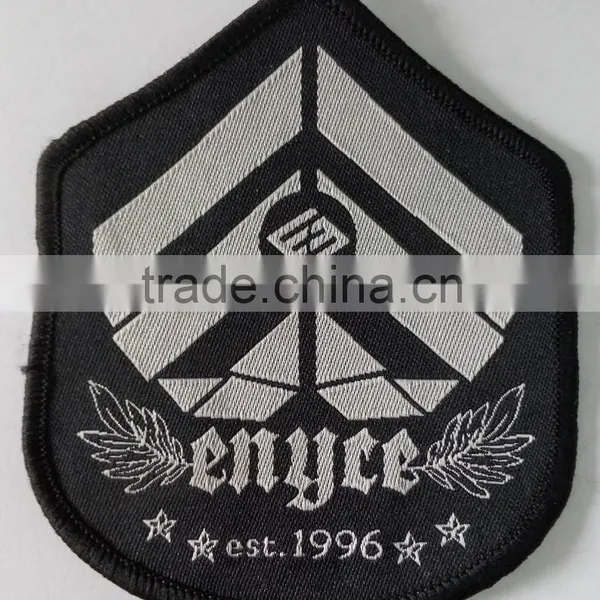 Wholesale Custom Merrow Edged Woven Patches for Clothing photo-6
