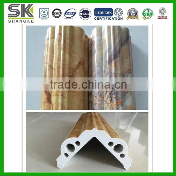 2015 New Products Low Cost Building Materials Interior Decorative Plastic Marble Skirting photo-6