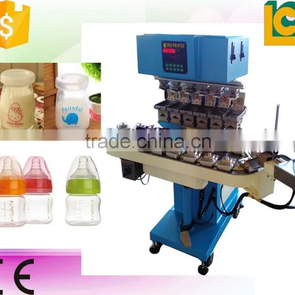 6-color Pneumatic Multi-color Industrial Pad Printers With Flame System Conveyor Pad Printer With 20 StationLC-SPM6-150/20 photo-3