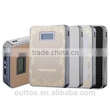 Portable Dual Usb Ports Power Banks Manufacturer 8000mAh Quick Charge Metal Power Banks With Lcd Screen photo-2