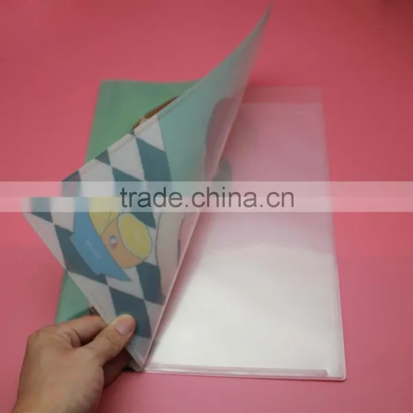 Lovely Girl Design A4 Plastic pp Folding Foldable File Folder l Shape File Folder Plastic Expandable File Folders With Pocket photo-4