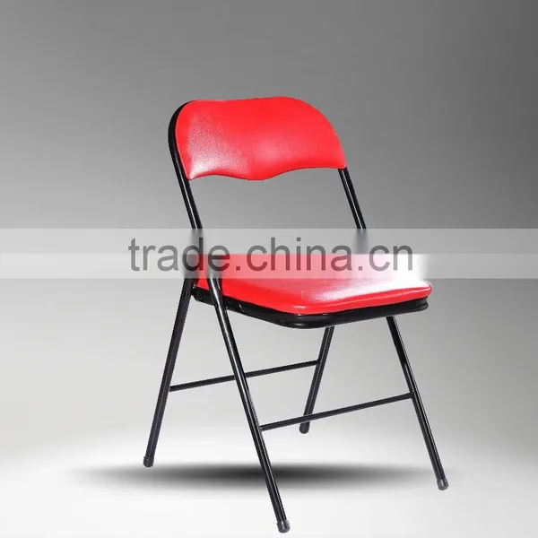 Cheap Wholesale Indoor Powder Coated UPHOLSTERED Metal Folding Chair Quality Choice photo-2