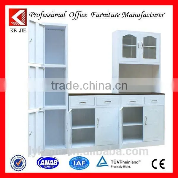 Professional Kitchen Cabinet Manufacturer/China Factory Knock Down Stainless Steel Kitchen Cabinet photo-6