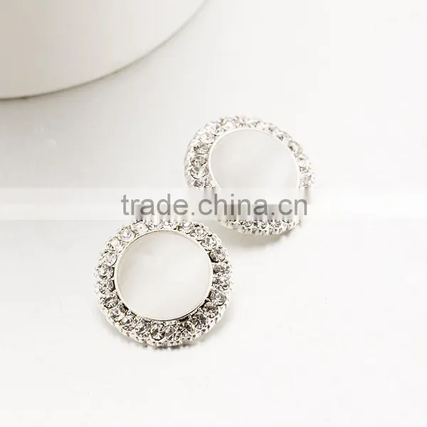 Crystal Rhinestone Buttons for Wedding Dress,Metal Cost Button for Lady photo-3
