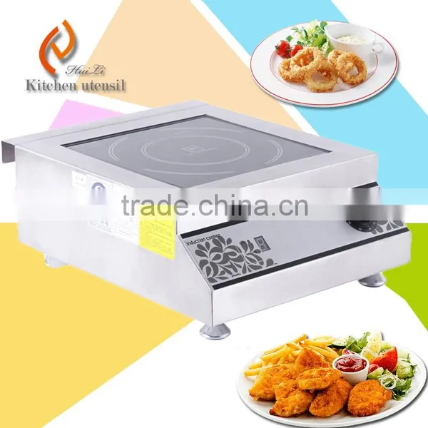 5KW 220V glass plated CSA CB stainelss steel commercial electric induction cooker stove with five gears knob control H50PX