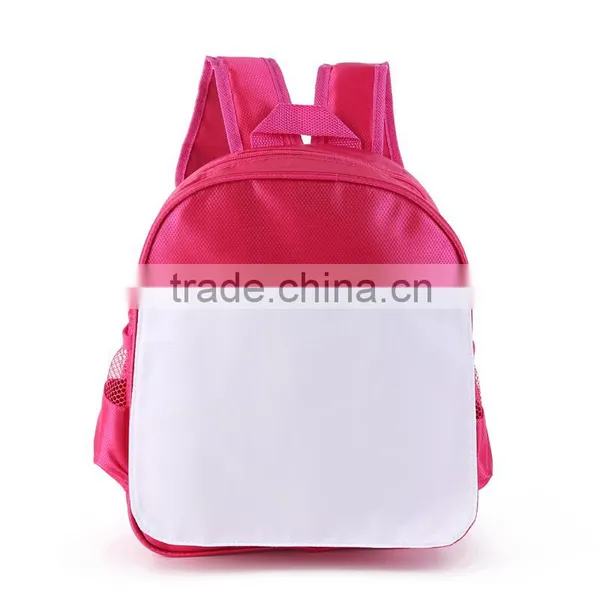 2015 new design school bag for dye sublimation printing made in China
