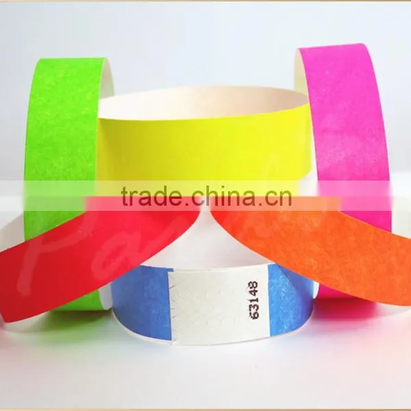 10inch Long Disposable Promo Tyvek Material Paper Wristbands Quality Choice photo-5