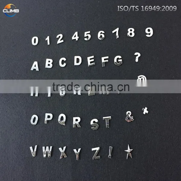 3d Stickers Chrome Car Custom Single Letters Car Emblem photo-5