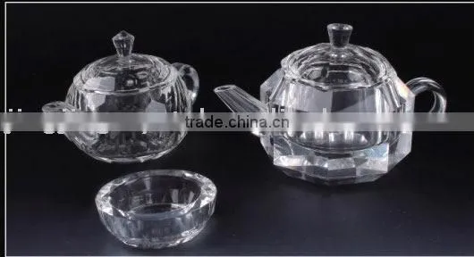 elegant crystal tea set Crystal tableware